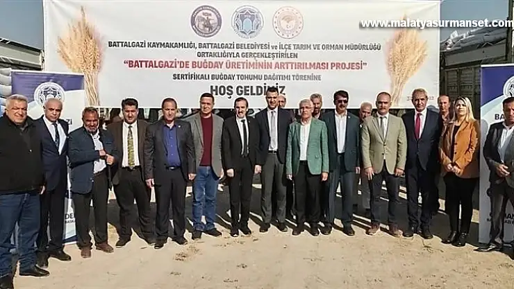 Üretime katkı için üreticilere buğday tohumu