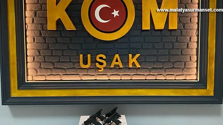Uşak'ta 10 tabancayla yakalanan şüpheli tutuklandı