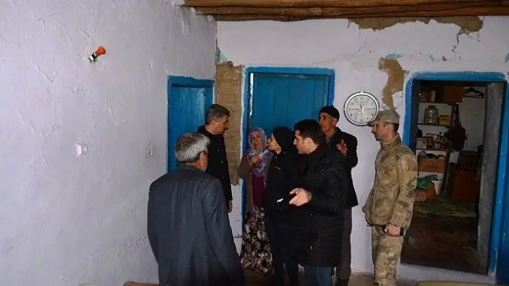 Vali Baruş'tan depremzedelere ziyaret