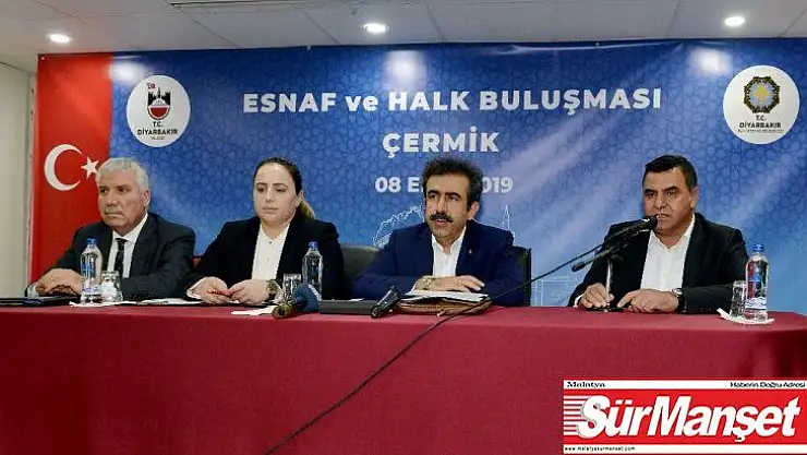 Vali Güzeloğlu, Çermikte esnaf ver vatandaşlarla buluştu