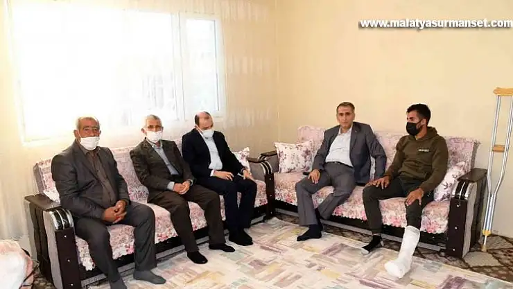 Vali Mahmut Çuhadar'dan yaralı Uzman Çavuş Hakan Çakmak'a ziyaret