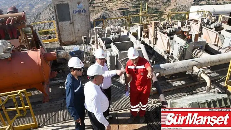 Vali Pekmez, TPAO'nun petrol arama sahalarını inceledi
