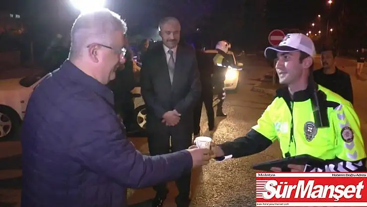 Vali polislere çorba ikram etti