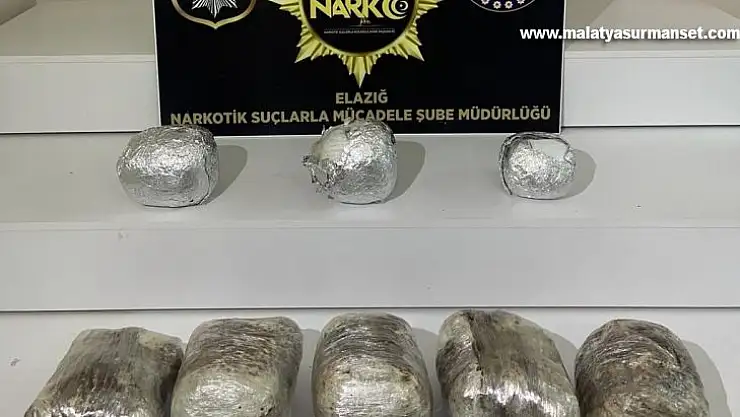 Valizinden 8 kilo uyuşturucu çıkan şüpheli gözaltına alındı