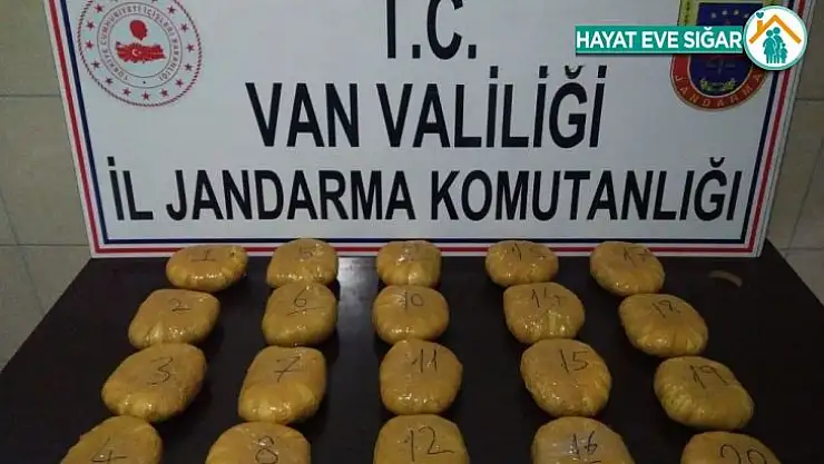 Van'da 10 kilogram esrar ele geçirildi