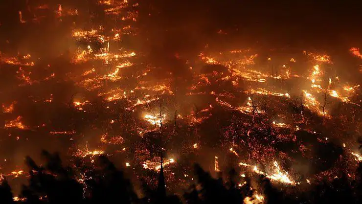 Vatandaşlar ve Ekipler Seferber Oldu Alevler Yerleşim Yerlerine Yaklaştı!
