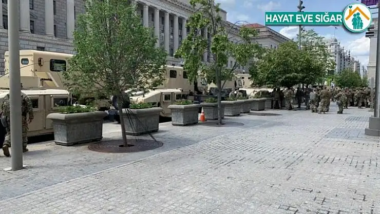 Washington'da Floyd protestolarında şiddet yerine sakinlik hakim