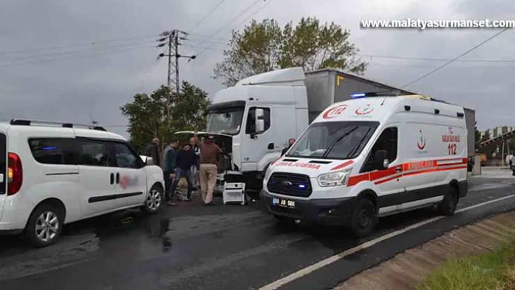 Yağışlı hava kazayı beraberinde getirdi: 1 yaralı