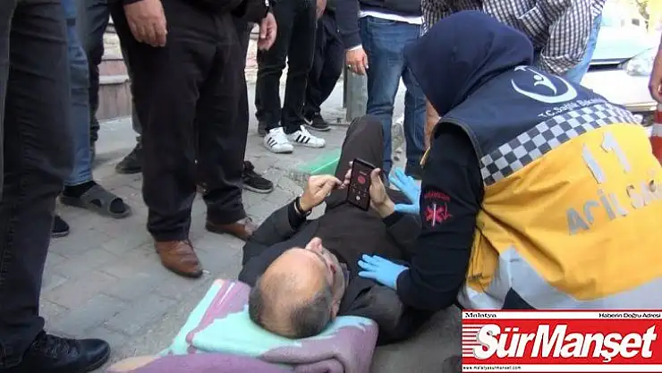 Yaşlı adamın ayağını kırıp kaçtı