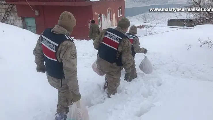 Yaşlı çiftin yardım çağrısına jandarma yetişti