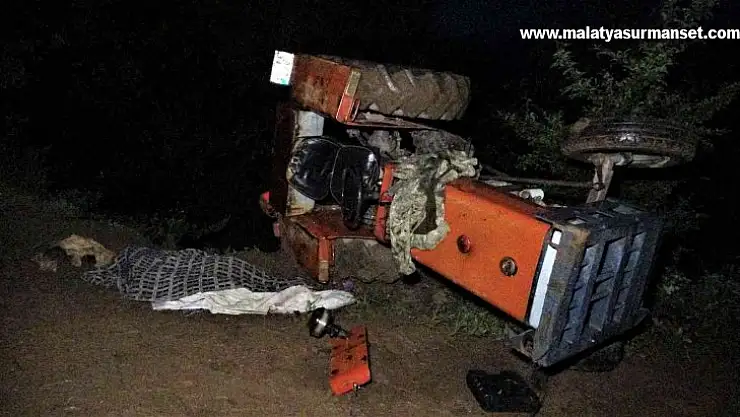 Yayla yolunda traktör devrildi: 1 ölü, 1 yaralı