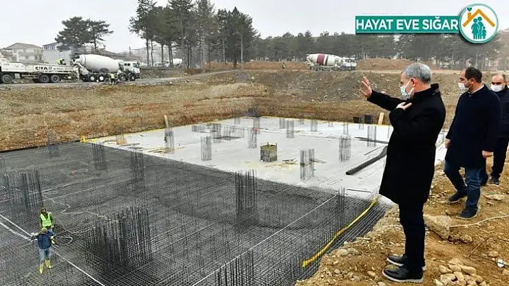 Yeni hizmet binası inşaatı hızla yükseliyor
