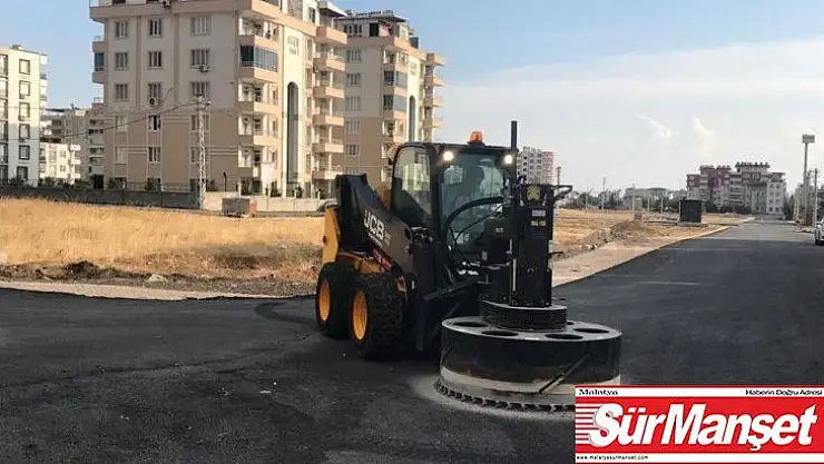 Yeni yapılan yollarda düzenleme çalışması yapıldı