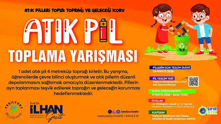 Yeşilyurt Belediyesi'nden farkındalık projelerine bir yenisi daha!