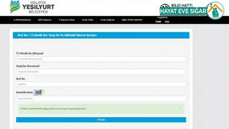 Yeşilyurt Belediyesi online hizmetlerle vatandaşların yanında