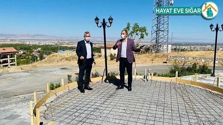 Yeşilyurt Gedik Tepesine oba çadırı kuruluyor