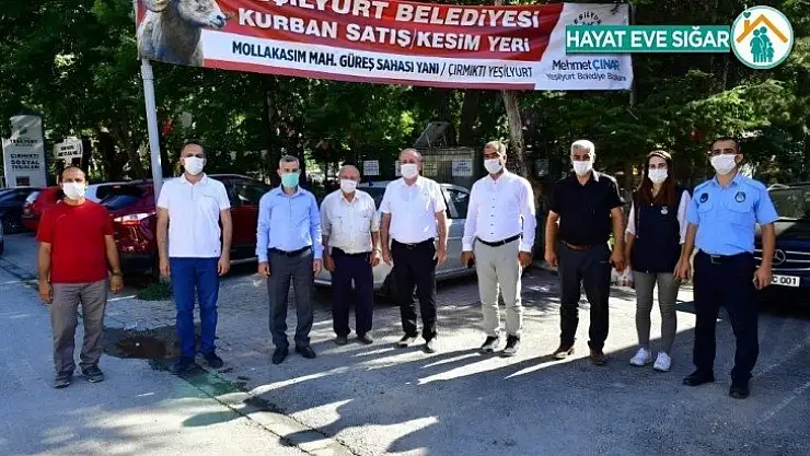 Yeşilyurt'ta kurban satış ve kesim yerlerinde hazırlıklar tamamlandı