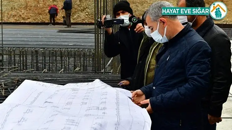 Yeşilyurt'ta yeni belediye hizmet binası inşaat çalışmaları
