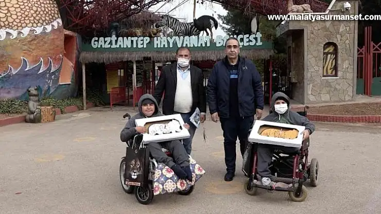 Yiğit kardeşlerin roğal parkı görme isteğini Şahin yerine getirdi