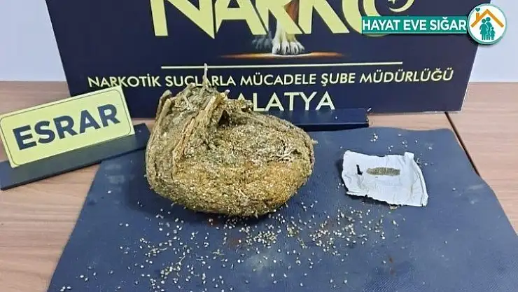 Yolcu otobüsünde esrar bulundu