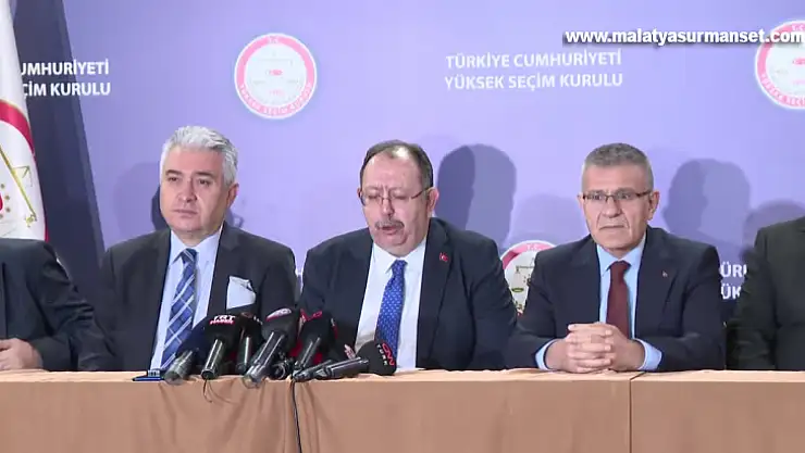 YSK Başkanı Yener: 'Recep Tayyip Erdoğan yüzde 52,18, Kemal Kılıçdaroğlu yüzde 47,82 oranında oy aldı'