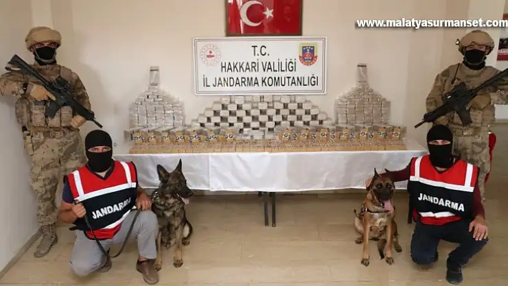 Yüksekova'da 184 kilogram eroin ele geçirildi