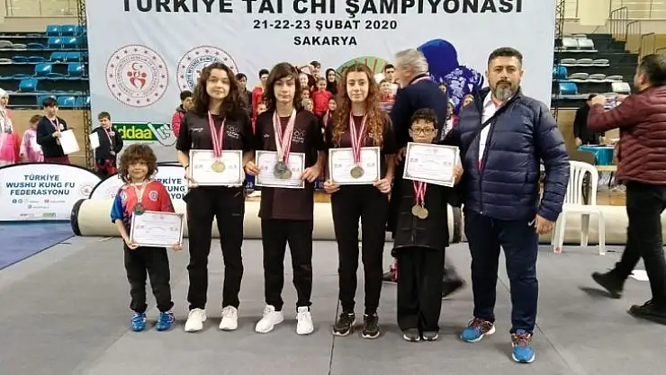 Yunusemreli wushucular Sakarya'dan madalyalarla döndü