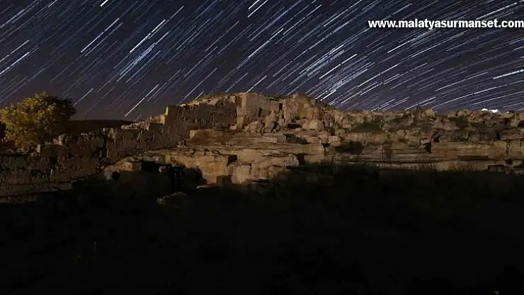 Zerzevan Kalesi yıldızlar altında fotoğraflandı