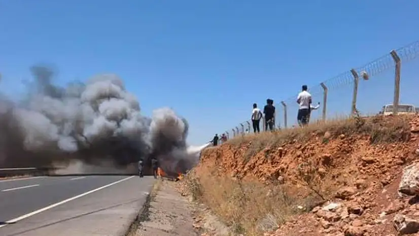 Alev Topuna Dönen Araçta 1 Kişi Hayatını Kaybetti