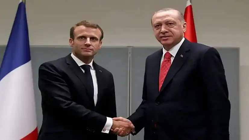 Cumhurbaşkanı Erdoğan, Macron ile görüştü