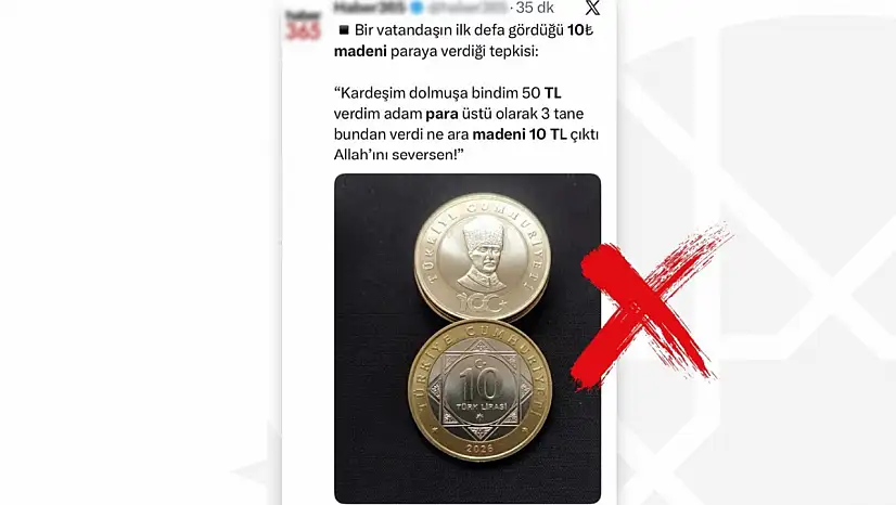 DMM, '10 TL değerinde madeni para olduğu' iddialarını yalanladı