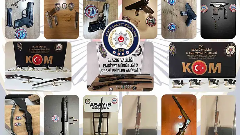 Elazığ'da kesinleşmiş hapis cezası bulunan 115 zanlı tutuklandı