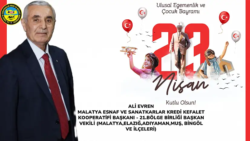 ESKKB Başkanı Ali Evren'den 23 Nisan'da Çocuklara Sevgi Dolu Mesaj