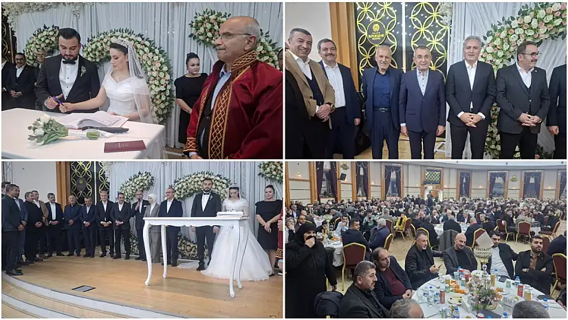 Kahtalı ve Ergün Ailelerinin Mutlu Gününde Malatya Protokolü Bir Araya Geldi