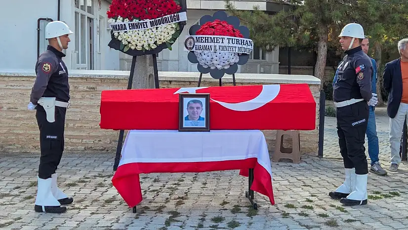 Kalbine yenik düşen polis memuru son yolculuğuna uğurlandı