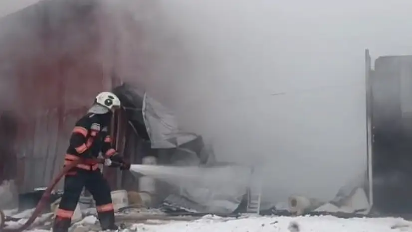 Malatya'da depo yangını