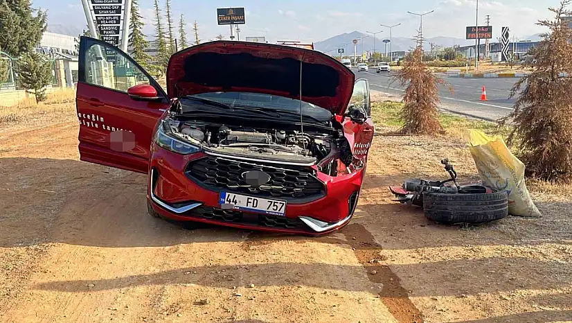 Malatya'da iki otomobil çarpıştı: 2 yaralı