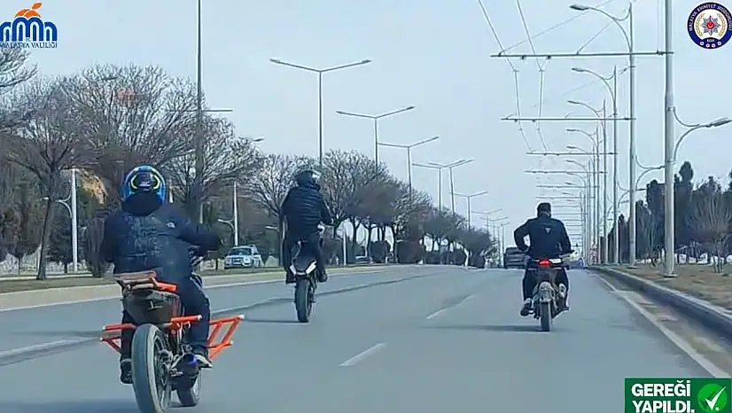 Malatya'da tehlikeli motosiklet şovuna ağır fatura