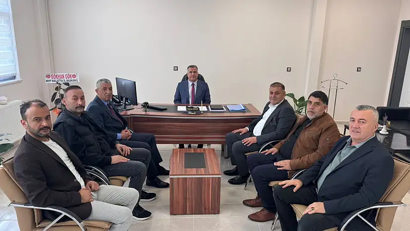 MHP Malatya İl Başkanı Gök'ten Osman Engin'e Hayırlı Olsun Ziyareti