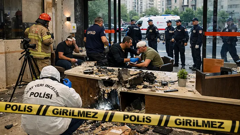 Siteye Bırakılan Kargo Paketi Patladı 2 Yaralı