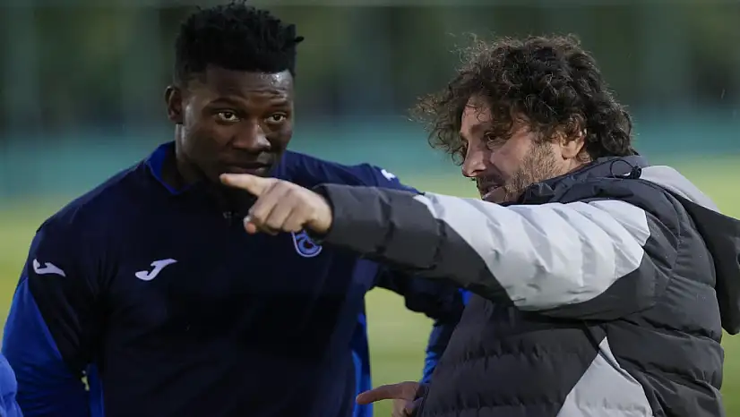 Trabzonspor'un yeni transferi Chibuike Nwaiwu ilk antrenmanına çıktı