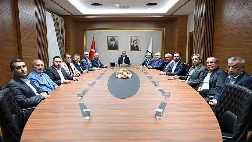 TSO heyeti Vali Seddar Yavuz ile bir araya geldi