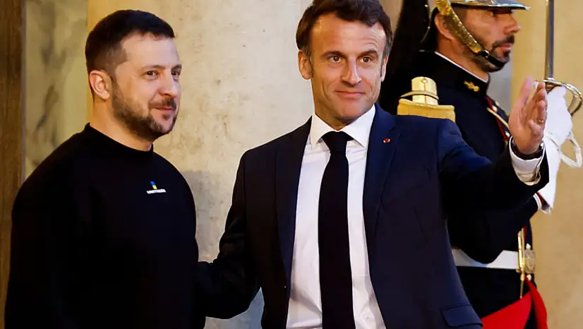 Ukrayna Devlet Başkanı Zelenskiy, Fransa'da