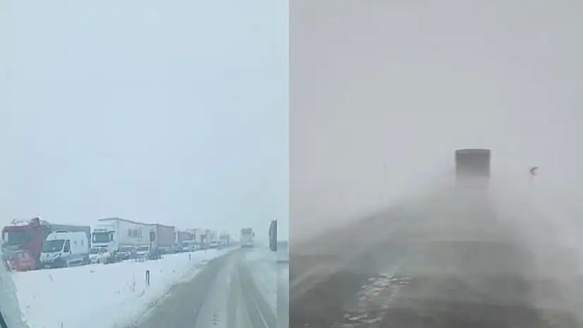 Ulaşıma Kar Engeli: Sivas-Malatya Kara Yolu Trafiğe Kapatıldı