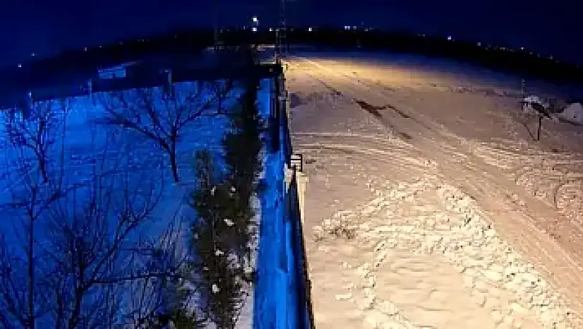 Meteorun düşme anı kamerada