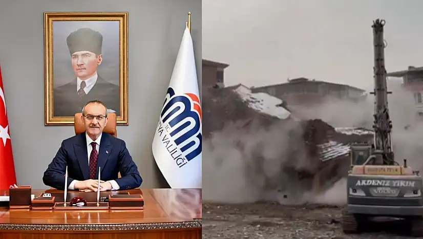 Vali Yavuz Kendiliğinden Çökmedi Ekipler Yıktı