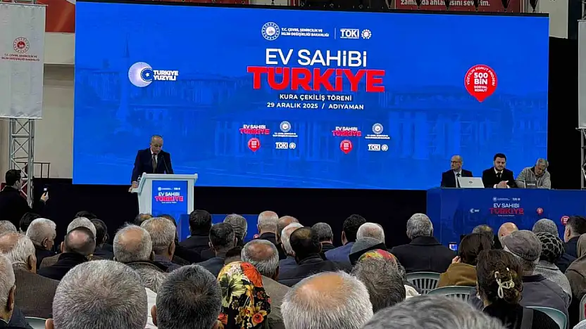 500 Bin Sosyal Konut Projesi ilk kurası Adıyaman'da çekildi