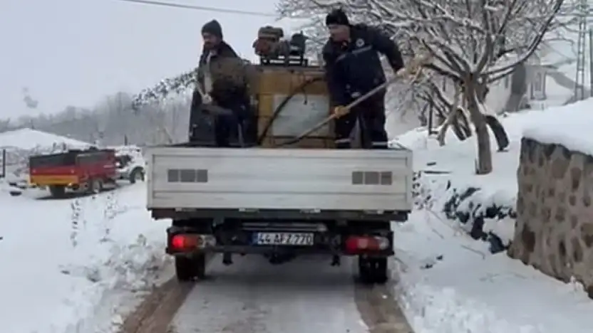 Darende'de kar alarmı