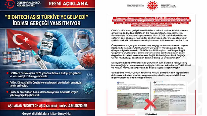 DMM'den BioNTech İddialarına Net Yanıt