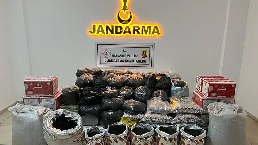 Gaziantep'te gümrük kaçağı çaya el konuldu